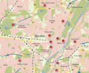 Buchcover und Innenansicht für das Buch: Zu Fuß durch München