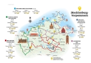 Buchcover und Innenansicht für das Buch: ADAC Roadtrips Mecklenburg-Vorpommern mit Ostseeküste