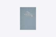 Buchcover und Innenansicht für das Buch: Das 6-Minuten-Tagebuch pur (aquarellblau)