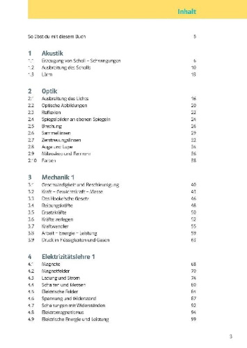 Buchcover und Innenansicht für das Buch: KomplettTrainer Gymnasium Physik 7.-10. Klasse