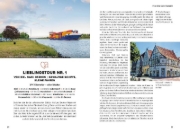 Buchcover und Innenansicht für das Buch: Yes we camp! Wohnmobil-Touren durch Norddeutschland