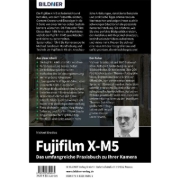 Buchcover und Innenansicht für das Buch: Fujifilm X-M5: Das umfangreiche Praxisbuch zu Ihrer Kamera