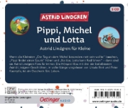 Buchcover und Innenansicht für das Buch: Pippi, Michel und Lotta