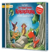Buchcover und Innenansicht für das Buch: Der kleine Drache Kokosnuss und der Zauberschüler