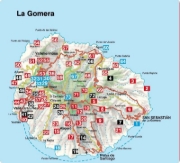 Buchcover und Innenansicht für das Buch: ROTHER Wanderführer La Gomera. 73 Touren auf der wildesten Insel der Kanaren - die schönsten Küsten- und Bergwanderungen