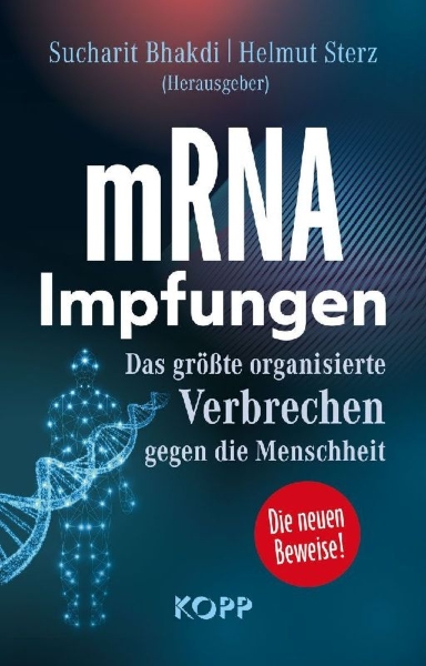 Buchcover und Innenansicht für das Buch: mRNA-Impfungen