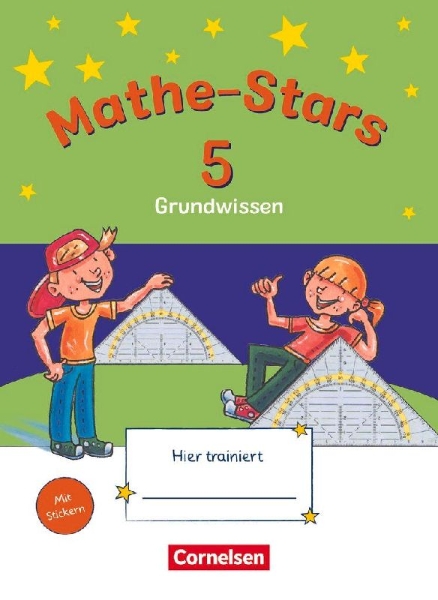 Buchcover und Innenansicht für das Buch: Mathe-Stars - Grundwissen - 5. Schuljahr
