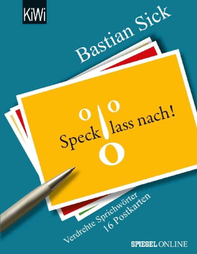 Buchcover und Innenansicht für das Buch: Speck, lass nach!