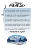 Buchcover und Innenansicht für das Buch: Geschichten vom Räuber Murmeldick