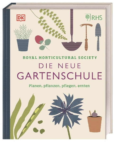 Buchcover und Innenansicht für das Buch: Die neue Gartenschule