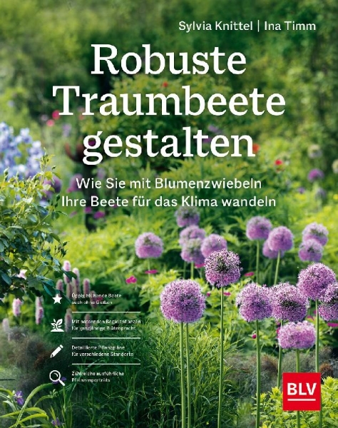 Buchcover und Innenansicht für das Buch: Robuste Traumbeete gestalten