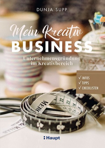 Buchcover und Innenansicht für das Buch: Mein Kreativ-Business