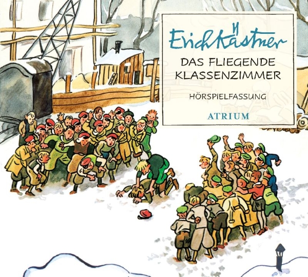 Buchcover und Innenansicht für das Buch: Das fliegende Klassenzimmer