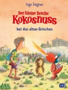 Buchcover und Innenansicht für das Buch: Der kleine Drache Kokosnuss bei den alten Griechen