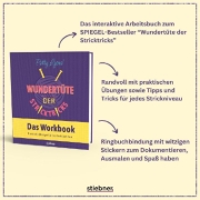 Buchcover und Innenansicht für das Buch: Patty Lyons' Wundertüte der Stricktricks - Das Workbook