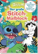 Buchcover und Innenansicht für das Buch: Disney Stitch: Der große Stitch-Malblock