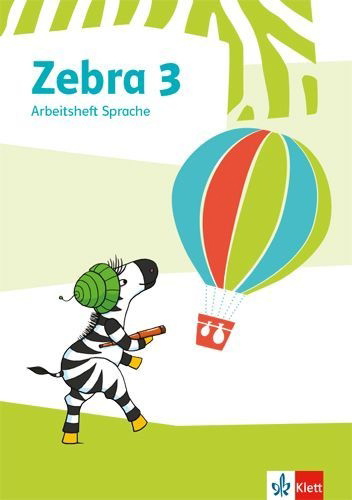 Buchcover und Innenansicht für das Buch: Zebra 3. Arbeitsheft Sprache Klasse 3