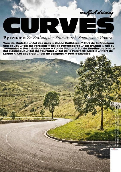 Buchcover und Innenansicht für das Buch: CURVES 04. Pyrenäen