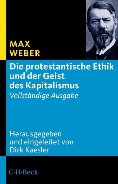 Buchcover und Innenansicht für das Buch: Die protestantische Ethik und der Geist des Kapitalismus