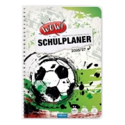 Buchcover und Innenansicht für das Buch: TRÖTSCH - Schulplaner WOW Fußball 26/27