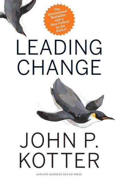 Buchcover und Innenansicht für das Buch: Leading Change