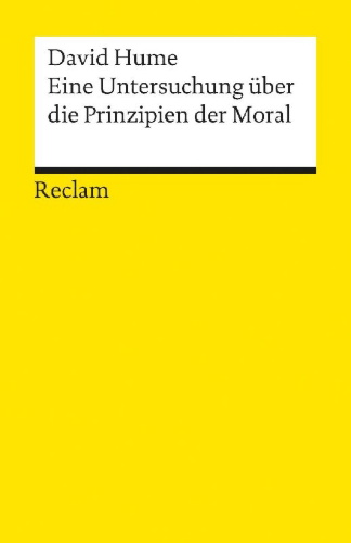 Buchcover und Innenansicht für das Buch: Eine Untersuchung über die Prinzipien der Moral