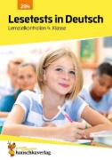 Buchcover und Innenansicht für das Buch: Übungsheft mit Lesetests in Deutsch 4. Klasse