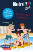 Buchcover und Innenansicht für das Buch: Die drei ??? Kids: Strand der Gefahren - Dreifachband