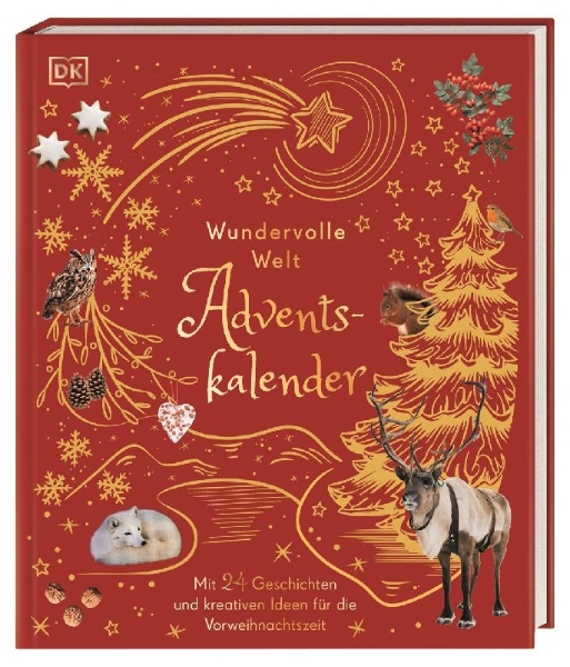 Buchcover und Innenansicht für das Buch: Wundervolle Welt. Adventskalender
