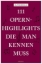 Buchcover und Innenansicht für das Buch: 111 Opernhighlights, die man kennen muss
