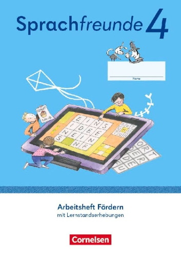 Buchcover und Innenansicht für das Buch: Sprachfreunde 4. Schuljahr. Arbeitsheft Fördern - Östliche Bundesländer und Berlin