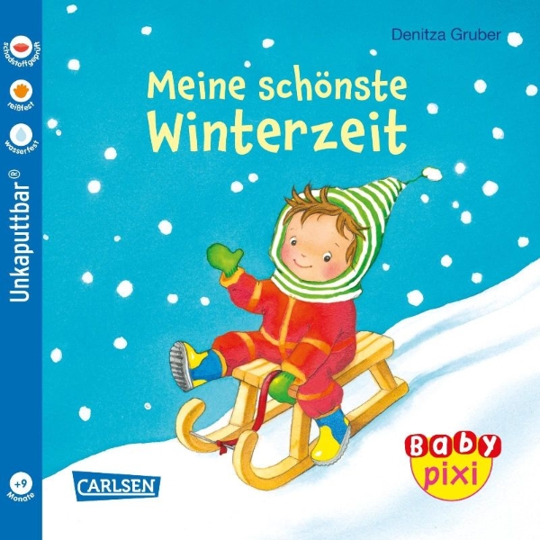 Buchcover und Innenansicht für das Buch: Baby Pixi (unkaputtbar) 91: Meine schönste Winterzeit