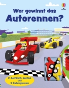 Buchcover und Innenansicht für das Buch: Wer gewinnt das Autorennen?