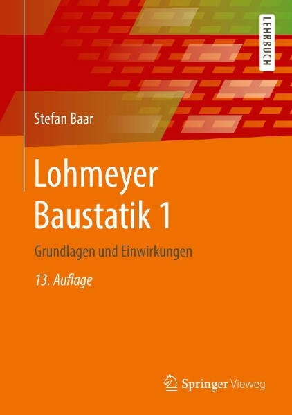Buchcover und Innenansicht für das Buch: Lohmeyer Baustatik 1