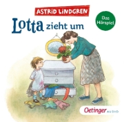 Buchcover und Innenansicht für das Buch: Lotta flyttar hemifrån
