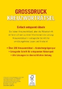 Buchcover und Innenansicht für das Buch: Großdruck Kreuzworträtsel - Band 5 - Über 280 Rätsel in großer Schrift für Senioren & Erwachsene