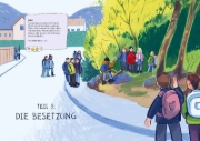Buchcover und Innenansicht für das Buch: La skogen leve