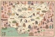 Buchcover und Innenansicht für das Buch: Alle Welt. Das Landkartenbuch