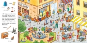 Buchcover und Innenansicht für das Buch: Wimmelspaß in der Stadt