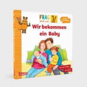 Buchcover und Innenansicht für das Buch: Frag doch mal ... die Maus: Wir bekommen ein Baby
