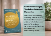Buchcover und Innenansicht für das Buch: 50 Sätze, die es Eltern leichter machen