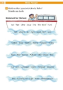 Buchcover und Innenansicht für das Buch: Die Deutsch-Helden Knobelaufgaben für Deutsch-Helden 1. Klasse