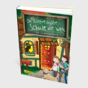Buchcover und Innenansicht für das Buch: Die unlangweiligste Schule der Welt 7: Der Schüleraustausch