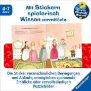 Buchcover und Innenansicht für das Buch: Wieso? Weshalb? Warum? Stickerheft:  Prinzessinnen