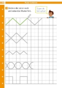 Buchcover und Innenansicht für das Buch: Die Deutsch-Helden ABC und Schwungübungen 1. Klasse