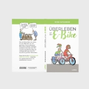 Buchcover und Innenansicht für das Buch: Überleben auf dem E-Bike