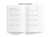Buchcover und Innenansicht für das Buch: Jeden Tag einen Schritt - Spiegelbestseller Platz 1, Erfolgsstrategien von Hoss & Hopf mit Kiarash Hossainpour & Philip Hopf, 365 Impulse zu Disziplin, Finanzen, Mindset & Persönlichkeitsentwicklung, werde dein bestes Selbst
