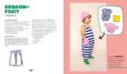 Buchcover und Innenansicht für das Buch: Fashion Fruits - Nähen für Kids! 15 Teile, eine Kollektion: Sag Tschüss zur Fast Fashion!