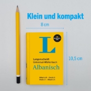 Buchcover und Innenansicht für das Buch: Langenscheidt Universal-Wörterbuch Albanisch