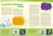 Buchcover und Innenansicht für das Buch: WAS IST WAS Naturwissenschaften easy! Physik. Einsteins Universum.